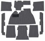 Teppichsatz bouclé  grau Teppich für VW Käfer Limousine 8.72 - einschl. Mexico Käfer 9 Teilig Innenraum Teppich